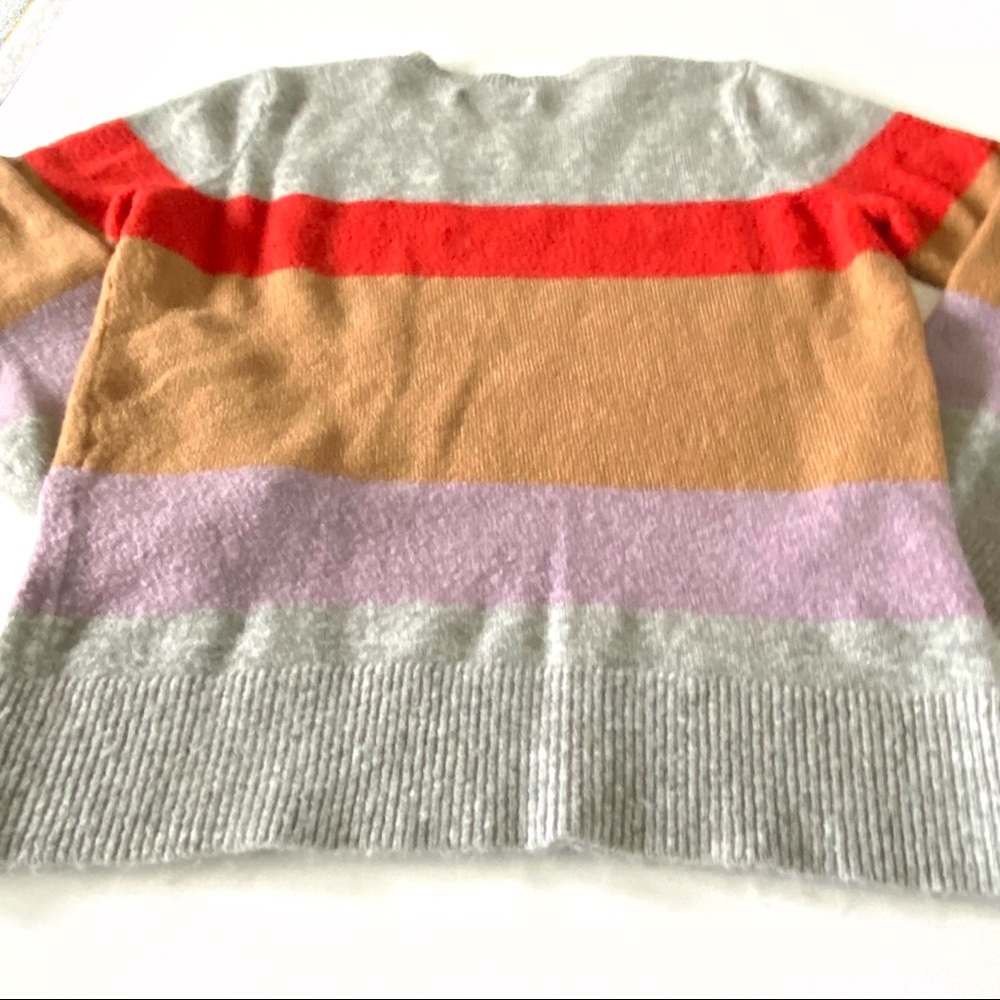 SOLD LOFT Striped Crew Neck Sweater Size Medium - Picture 5 of 5